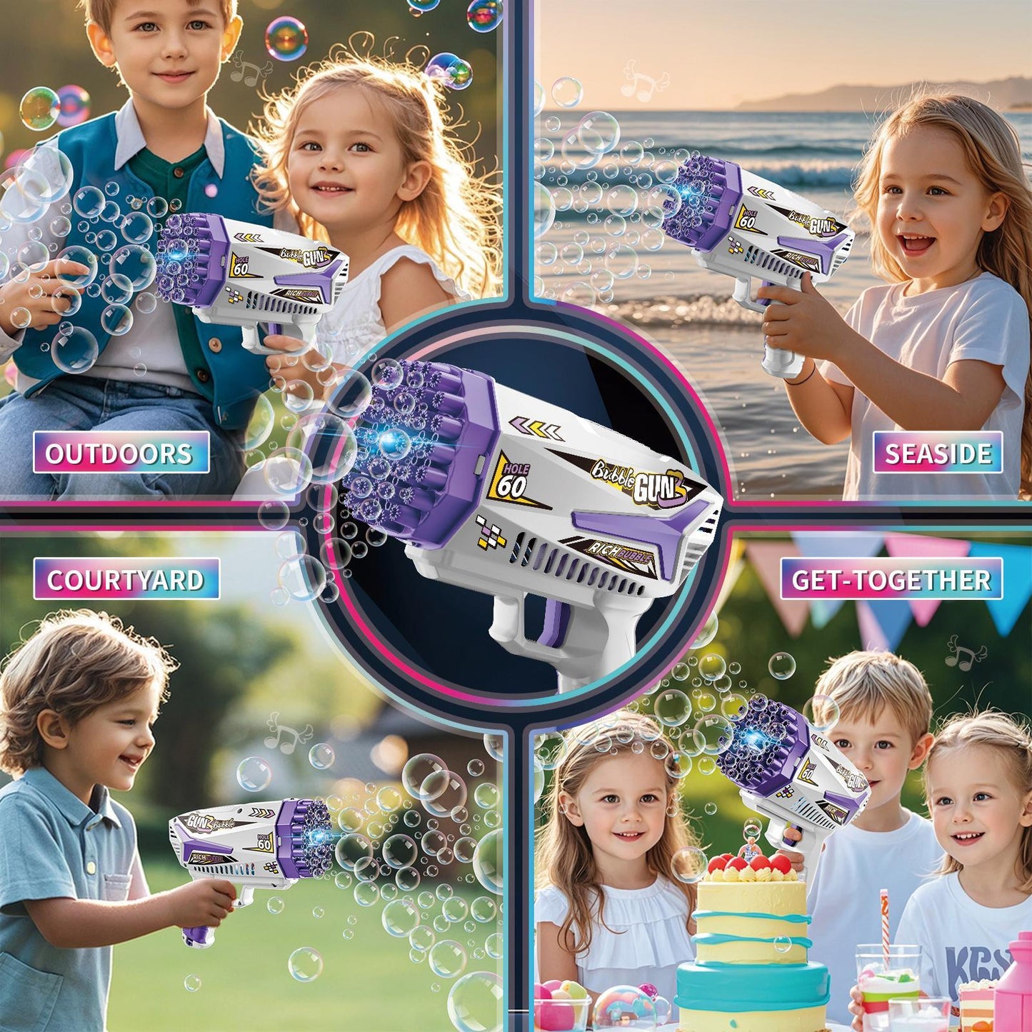Bubble Gun For Outdoor Play And Parties