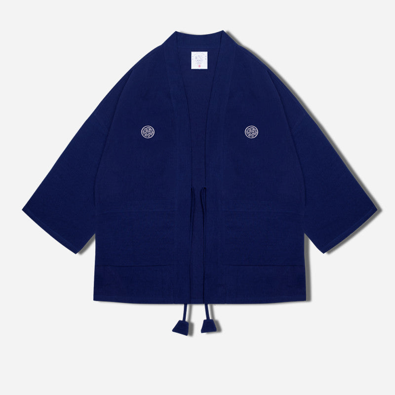 Men's Cotton And Linen Cardigan