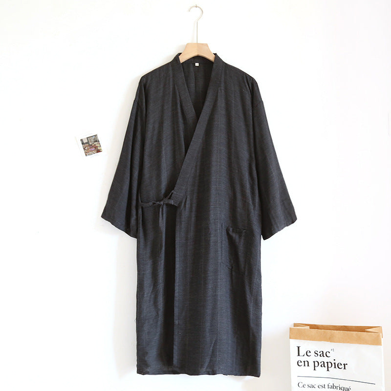 Lace-up Kimono Pajamas Men's