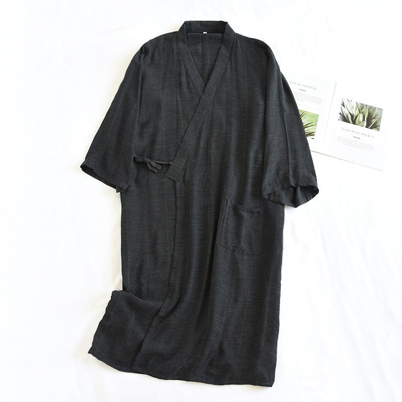Lace-up Kimono Pajamas Men's